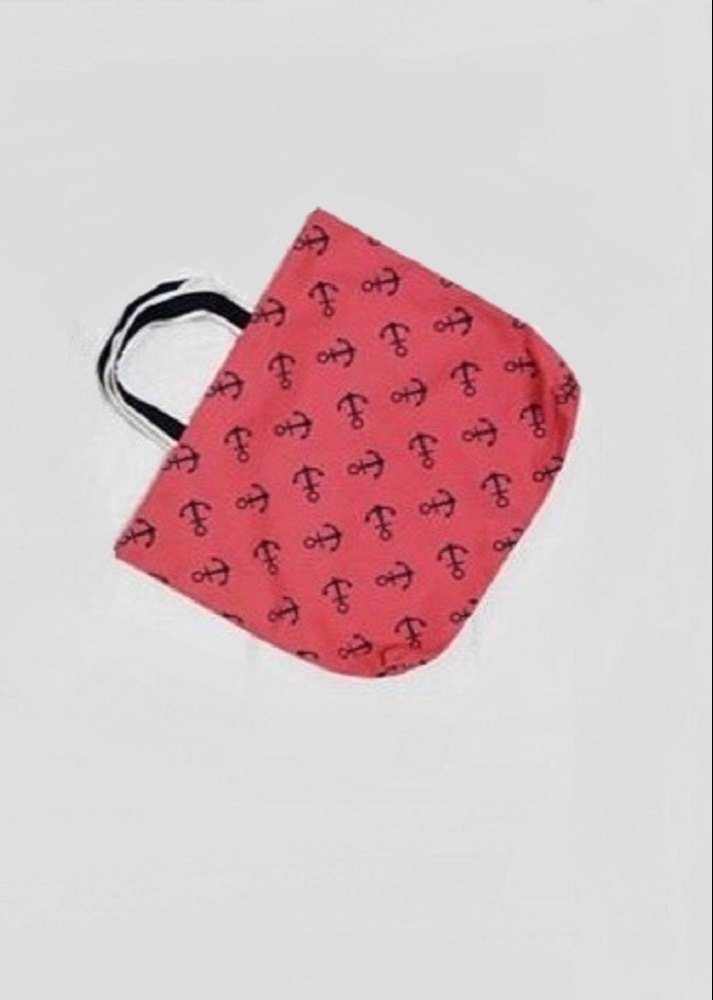 Red (Base) Printed Cotton Tote Bag, Capacity: 3 Kg, Size: 39 X 41 Cm (lxw)