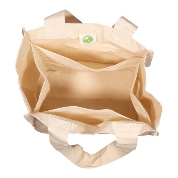 Handled Organic Cotton Shopping Bag, Can Hold Upto 15 Kgs