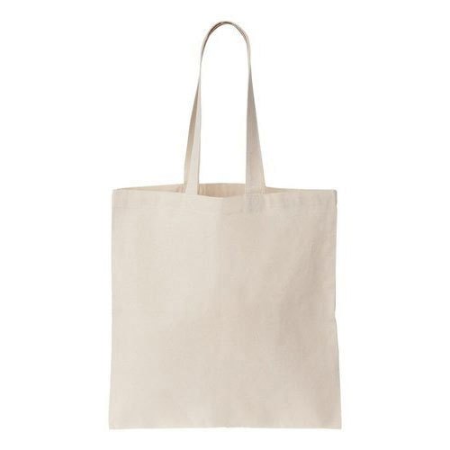 Plain White Cotton Shopping Bag, For Home