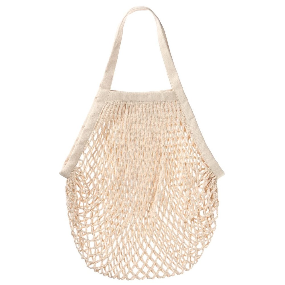 Natural Cotton Mesh Drawstring Bags, Capacity: 5 Kgs