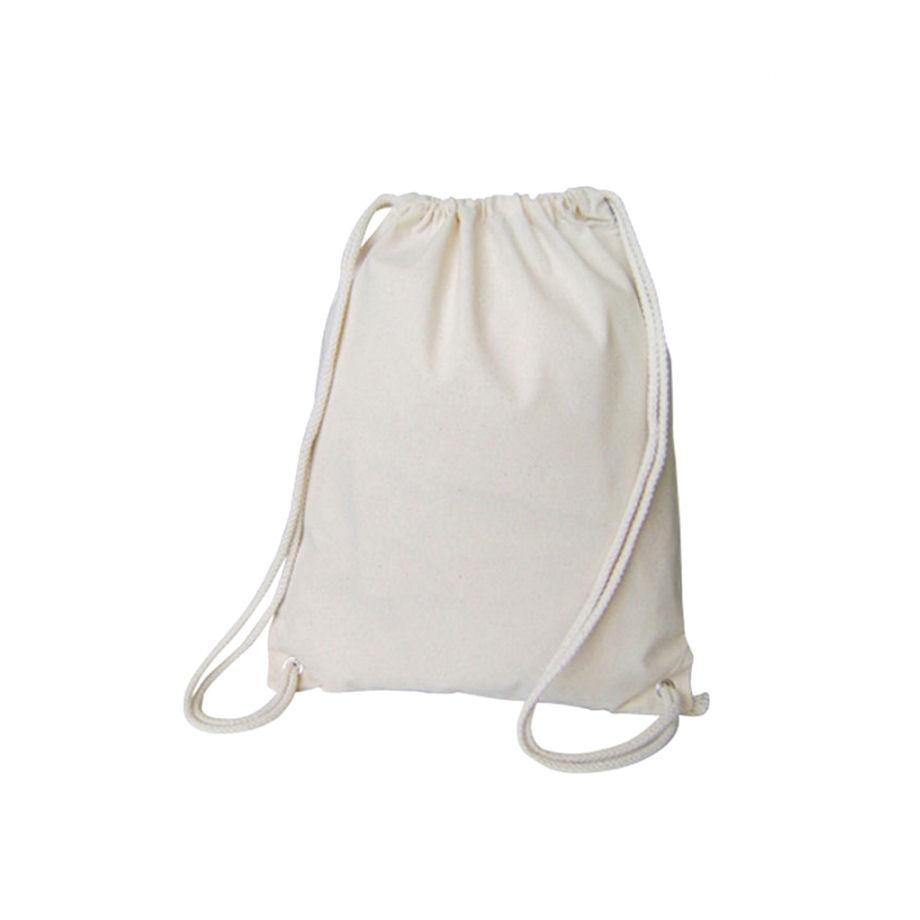 Raj Packaging Plain White Cotton Drawstring Bag