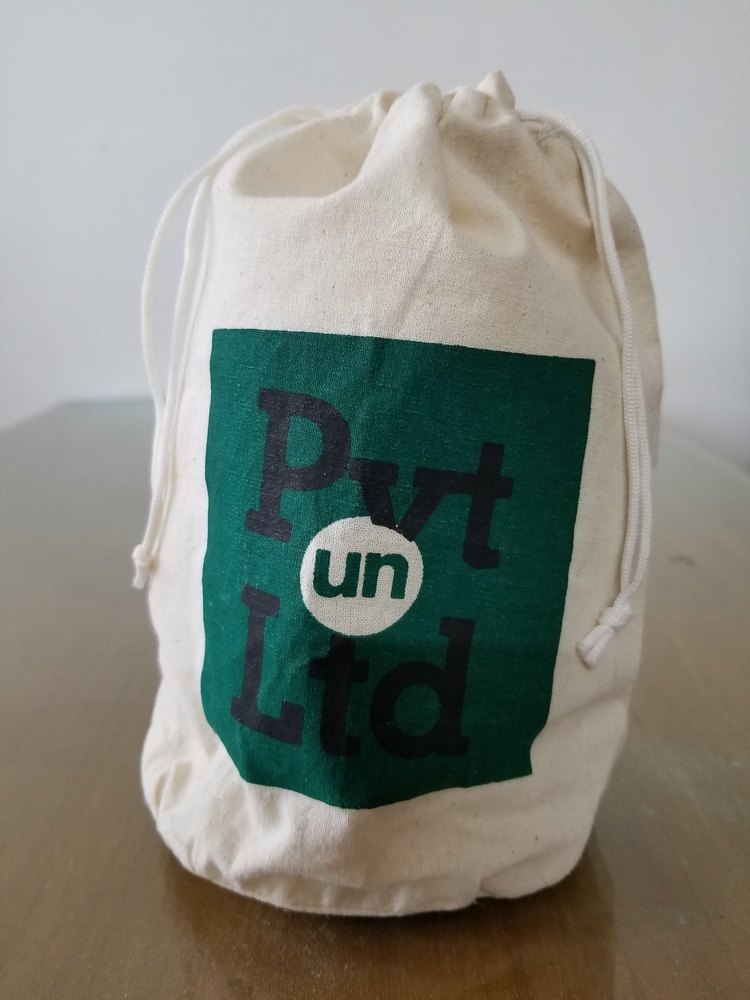 Cotton Printed Drawstring Bag
