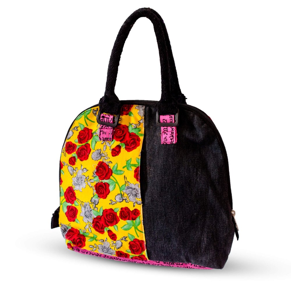 Handled Ladies Printed Handmade Cotton Hand Bag