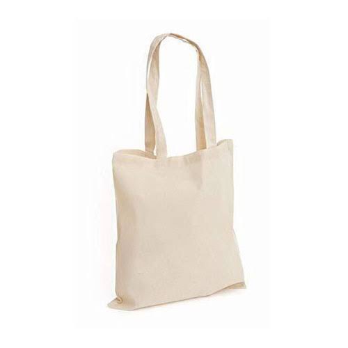 Handled Natural Cotton Loop Handle Bags, Capacity: 0.50-50 Kg