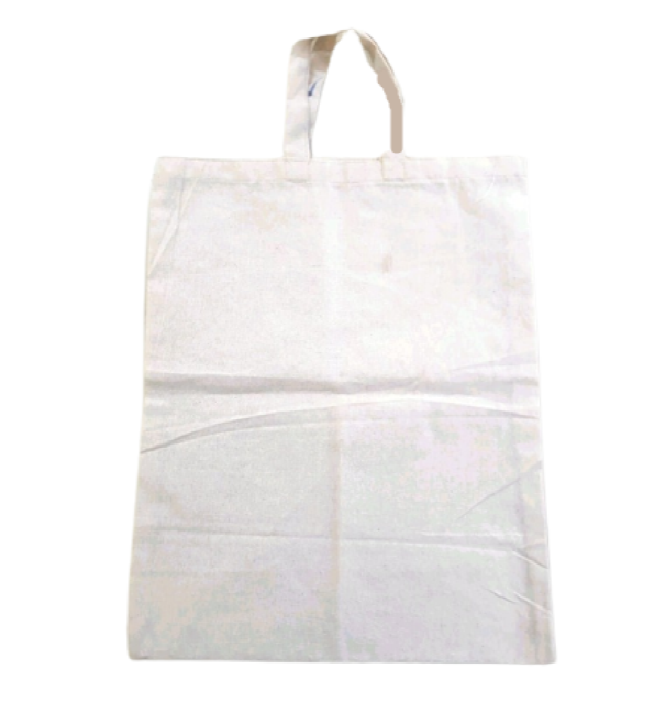 White Loop Handle Poly Cotton Carry Bag, Capacity: 0.5 kg, Size/Dimension: 9x11 Inch (wxl)