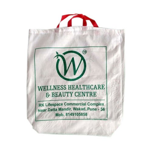 Eco Bags Loop Handle Cotton Printed Shopping Bag, Capacity: 4-5 Kg