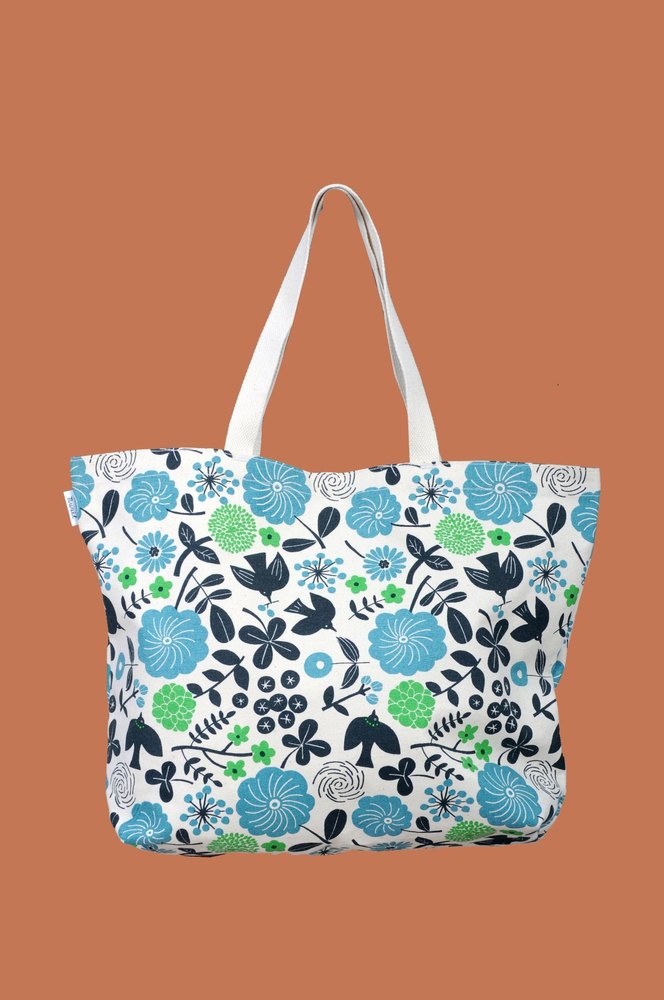 Handled Multicolor Designer Printed Cotton Bags