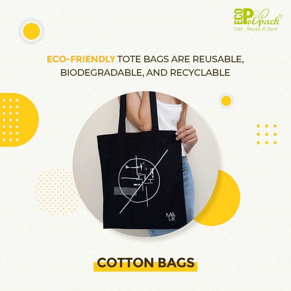 Loop Printed Cotton Bag, Capacity: 5 Kg, Size/Dimension: 16x20 Inches