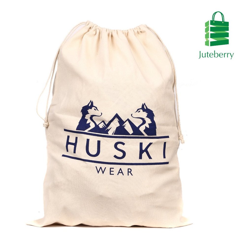 Juteberry Shoulder Bag Cotton Laundry Bag, Capacity: 5-12 Kg