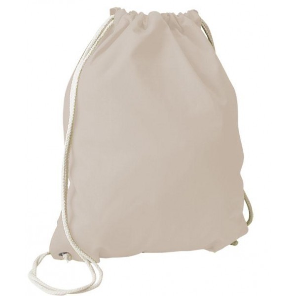 Flymax Off White Drawstring Cotton Backpack, Capacity: 4-5 Kg