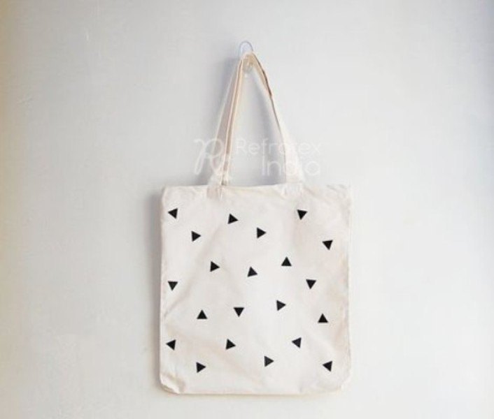 refratexindia Natural Cotton Shoulder Bags, Capacity: 10kg, Size/Dimension: 11