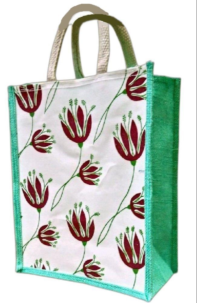 Loop Handle Handled Printed Juco Canvas Bag, Capacity: 4 Kg, Size/Dimension: 12x11x5 Inch (hxwxd)