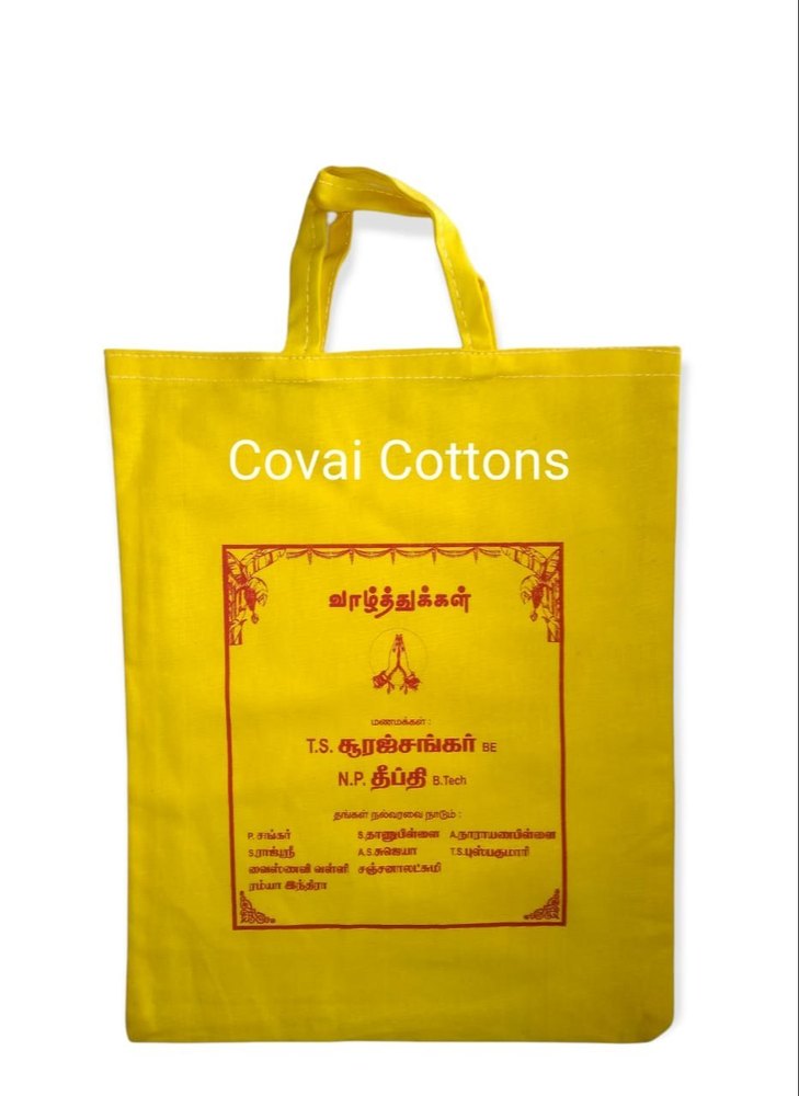 Plain Short And Long Handle Coloured Cotton Bag Gift, Capacity: 1- 5 Kg