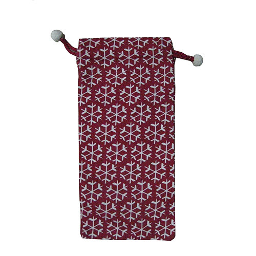 String Close Handled Cotton Bottle Bag