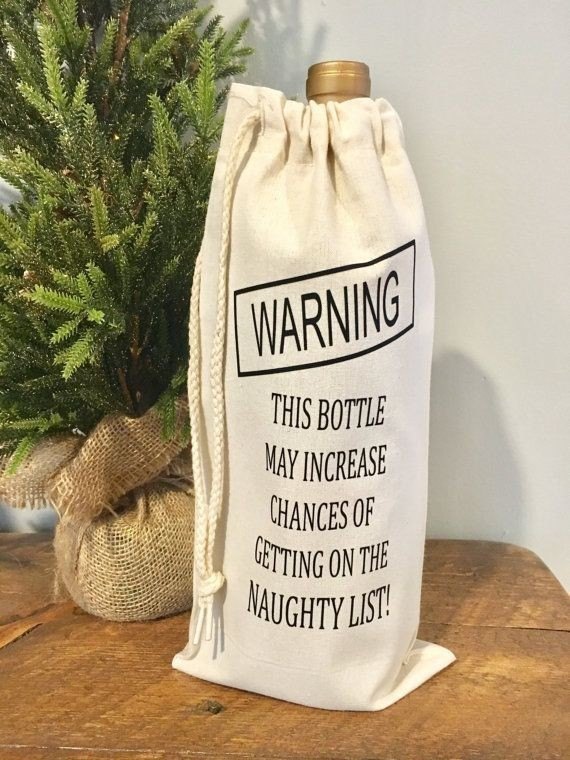 Cotton canvas bottle bag