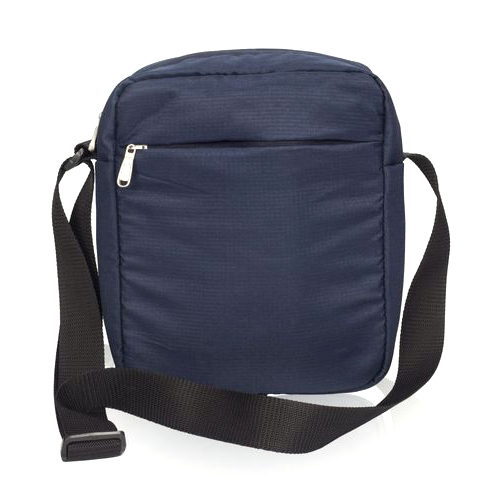 Male Blue And Black Men Plain Side Bag