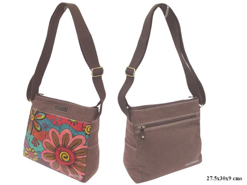 BROWN Cotton Beach Bag