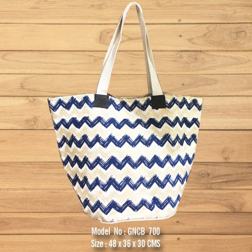 Nature Care Abstract Print Canvas Fashion Bag