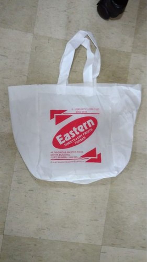 Cotton White Cloth Roto Fabric Bag, For Shopping, Capacity: 5 kg