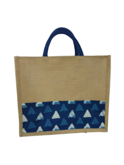 Rubis Bags Natural Jute Printed Fabric Bag for Shopping, Capacity: 3 - 4 kg