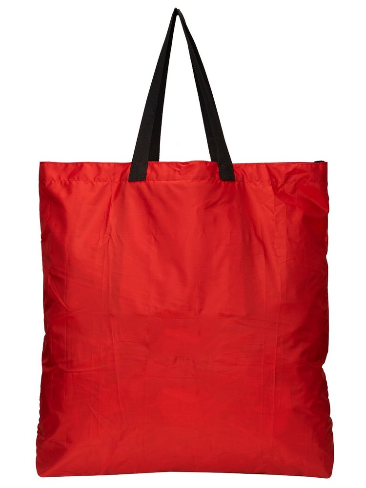 Loop Handle Color: Red Polyester Carry Bags