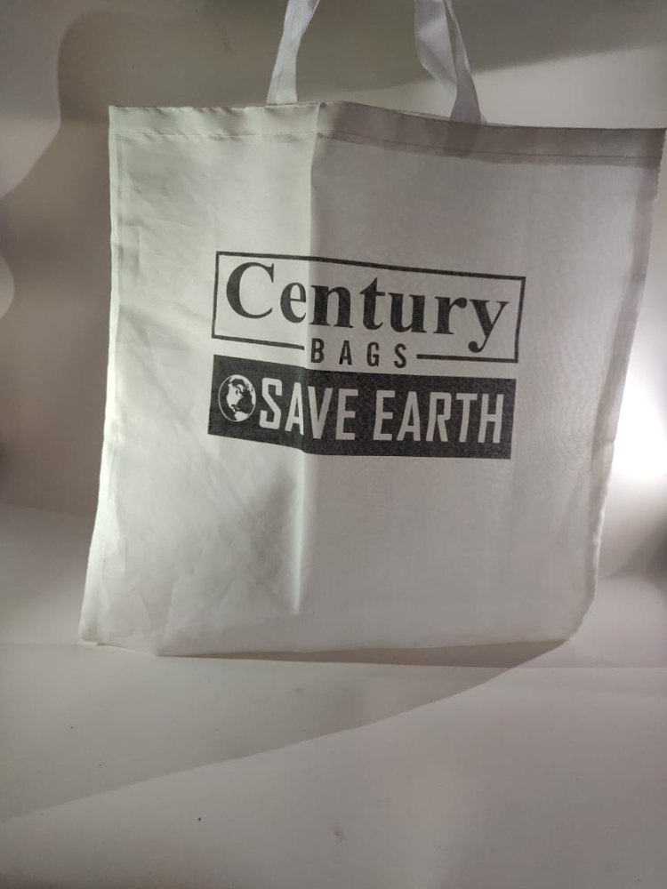 Loop Handle White Century Cloth Shopping Bag, Size: 8x10 Inch, Capacity: 2kg