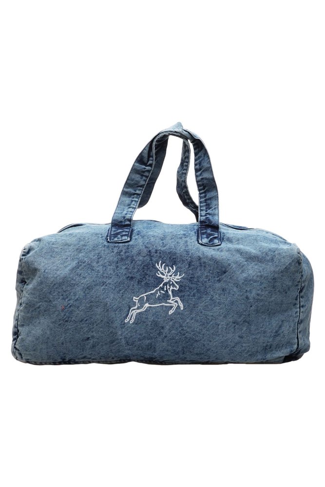 Roman Island Blue Denim Bags, For Shopping