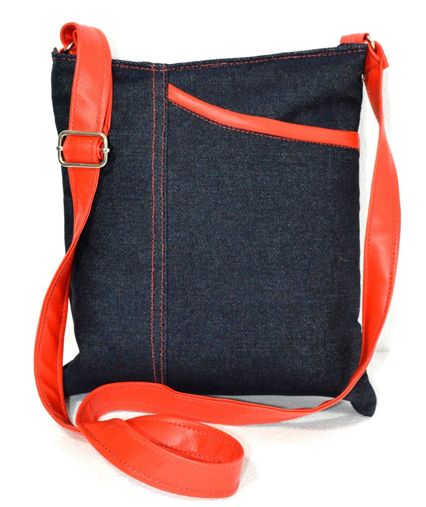 Blue Rubis Bag Denim Sling Bag, For Carry Bag