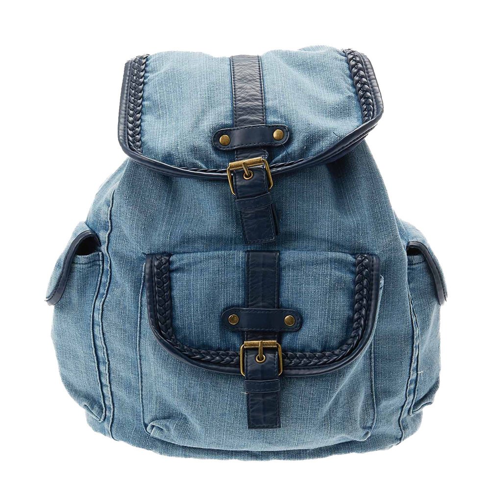 Blue Denim School Bag