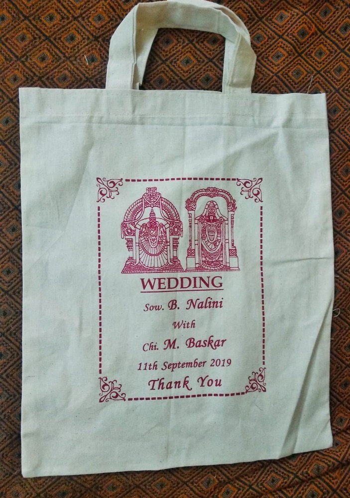White Cotton Gada cloth bag, For Shopping, Size/Dimension: 10 X 12 Inches