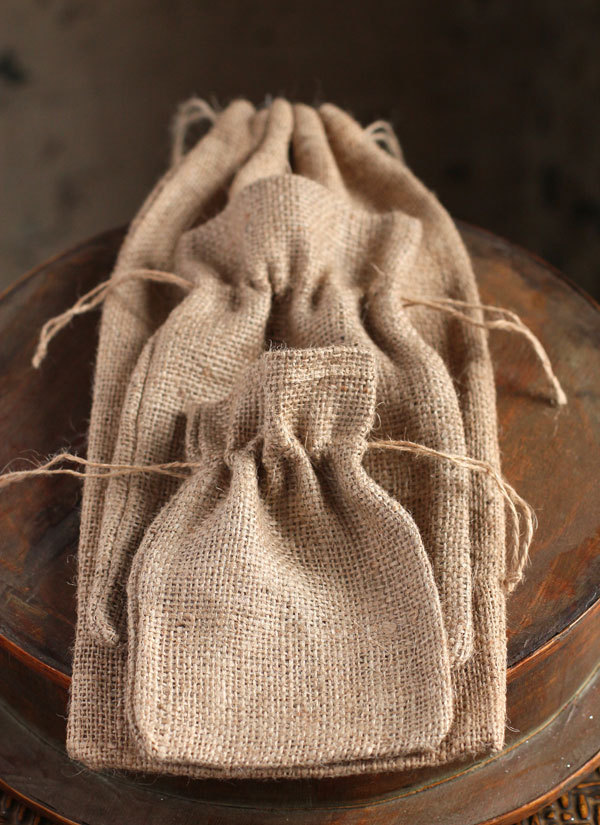 Flymax Brown Plain Jute Burlap Bag, 1