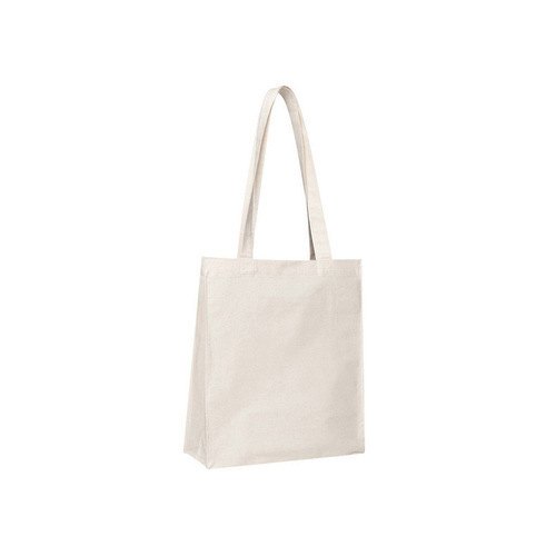 Plain Off White Cotton Shoulder Bag, Size/Dimension: 14x16 inches