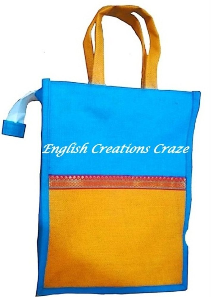 Woven Printed Jute Handbags, Size/Dimension: Standard
