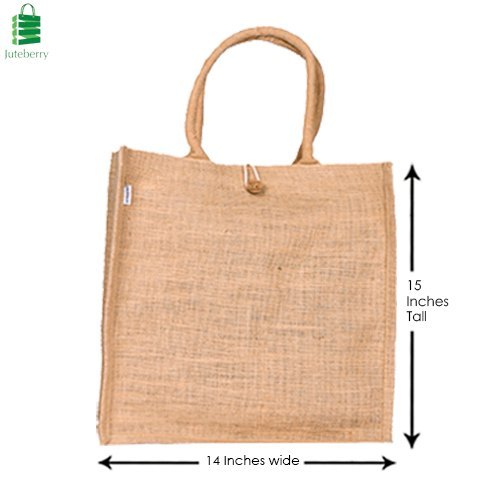 Open Natural Custom Jute Bags, Size/Dimension: 15 X 14 X 6 Inches