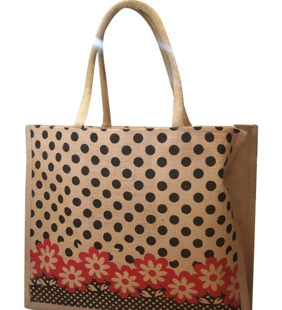Customized Webbed Handle Jute Bags