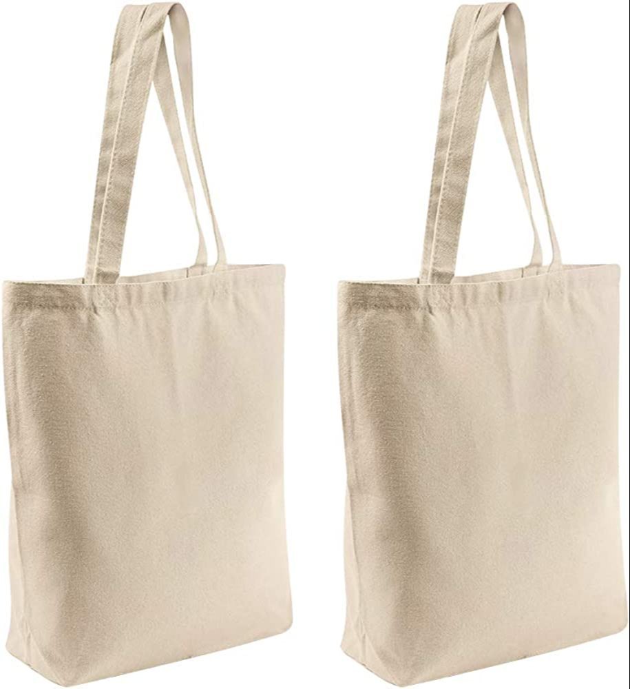 Brown Plain Canvas Gift Bags