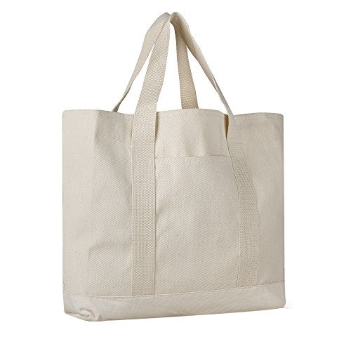 Ramesh Exports Plain Heavy Cotton Canvas Tote Bag