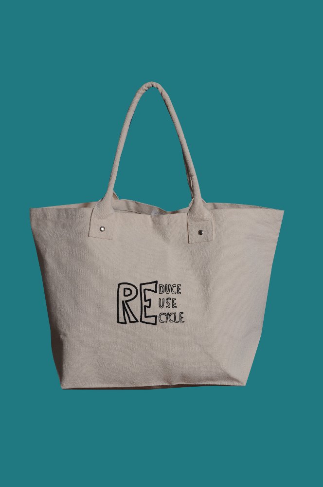 Natural D Shape Cotton Canvas Bag, Size/Dimension: 47x30x17 CM