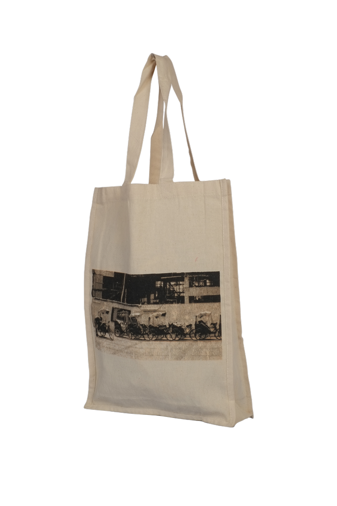Handled Loop Handle Cotton Canvas Bag, Size/Dimension: 38x42 cm