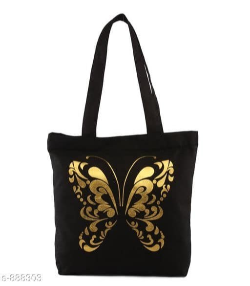anoos Natural Canvas Printed Tote Bags, Size/Dimension: 14*16