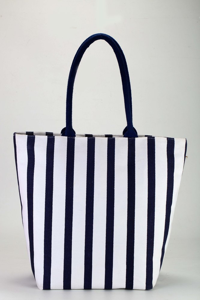 White Casual Wear Shopping Canvas Bag