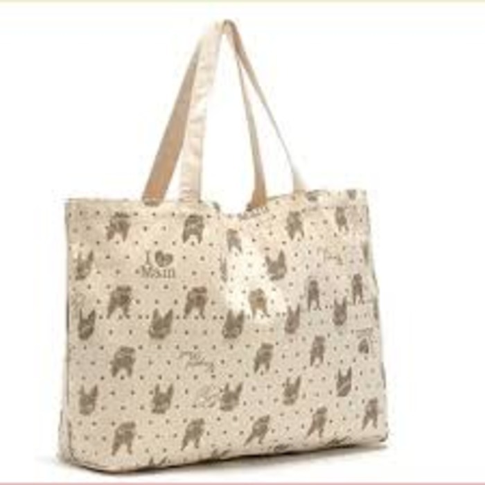 Nature care Abstract Print Cotton Canvas Shopper Bag