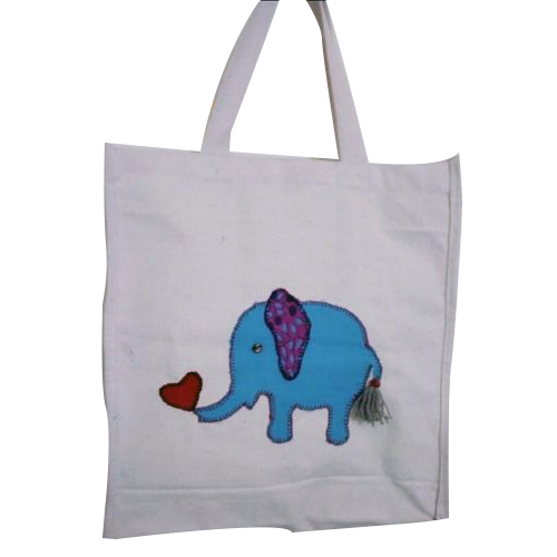 White Canvas Shopping Bag
