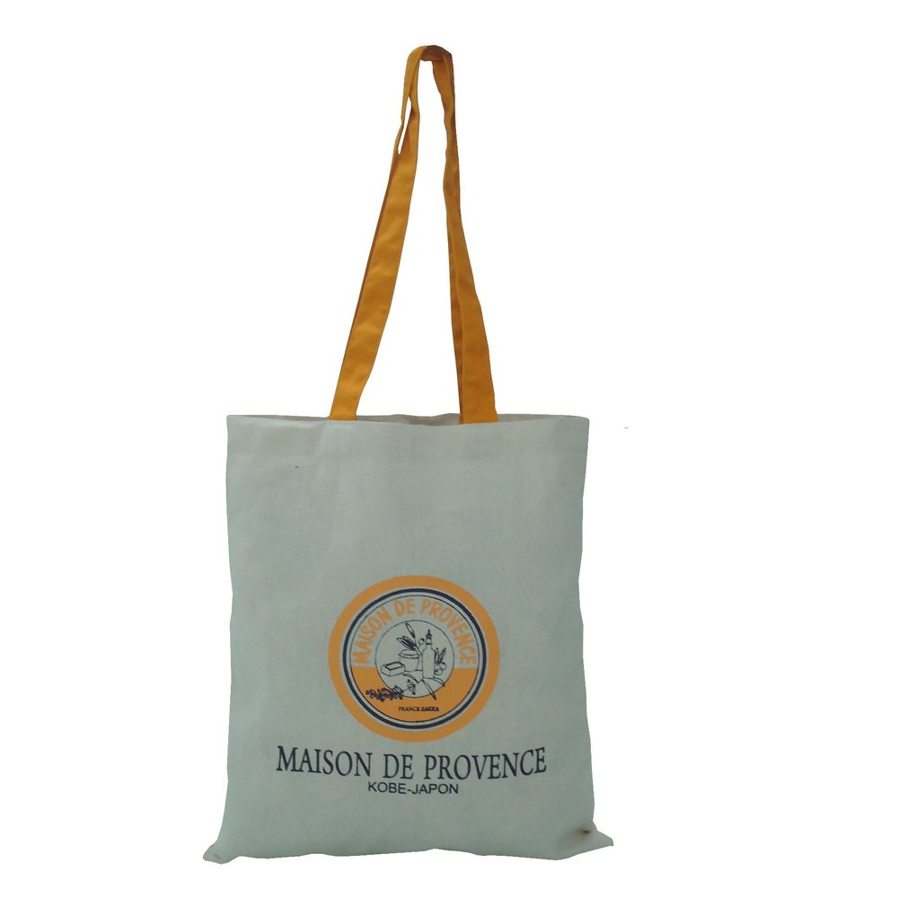D Shape Natural Canvas Tote Bag, Upto 5 Kgs, Size/Dimension: 40 X 36 Cm