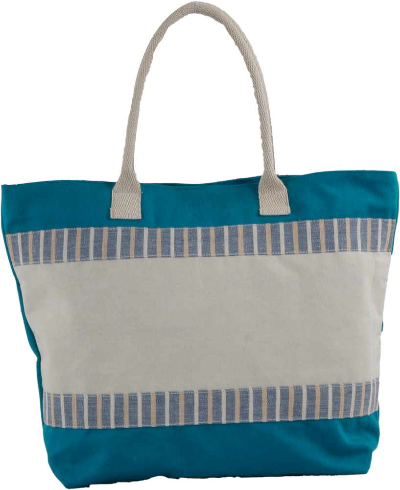 Dyed & Natural Colour Earthyybags Canvas Beach Bag, Size: 37x52x15 cm