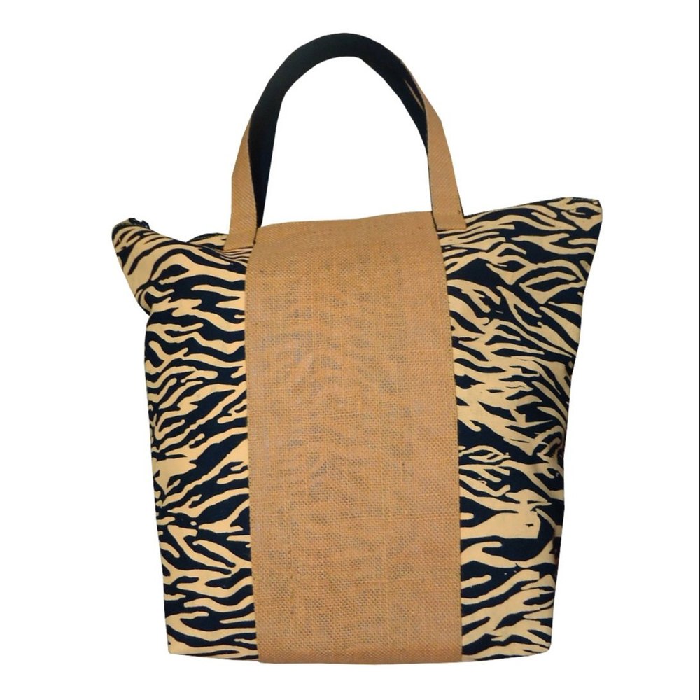 Printed D Shape Canvas Tote Bags, Upto 5 Kgs, Size/Dimension: 35 H X 44 W X 15 Cm