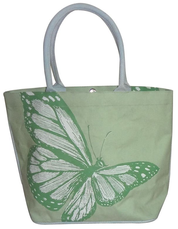 Juteberry Loop Handle Canvas Beach Bag