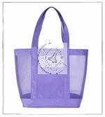 Canvas Beach Bag With Cotton Mesh
