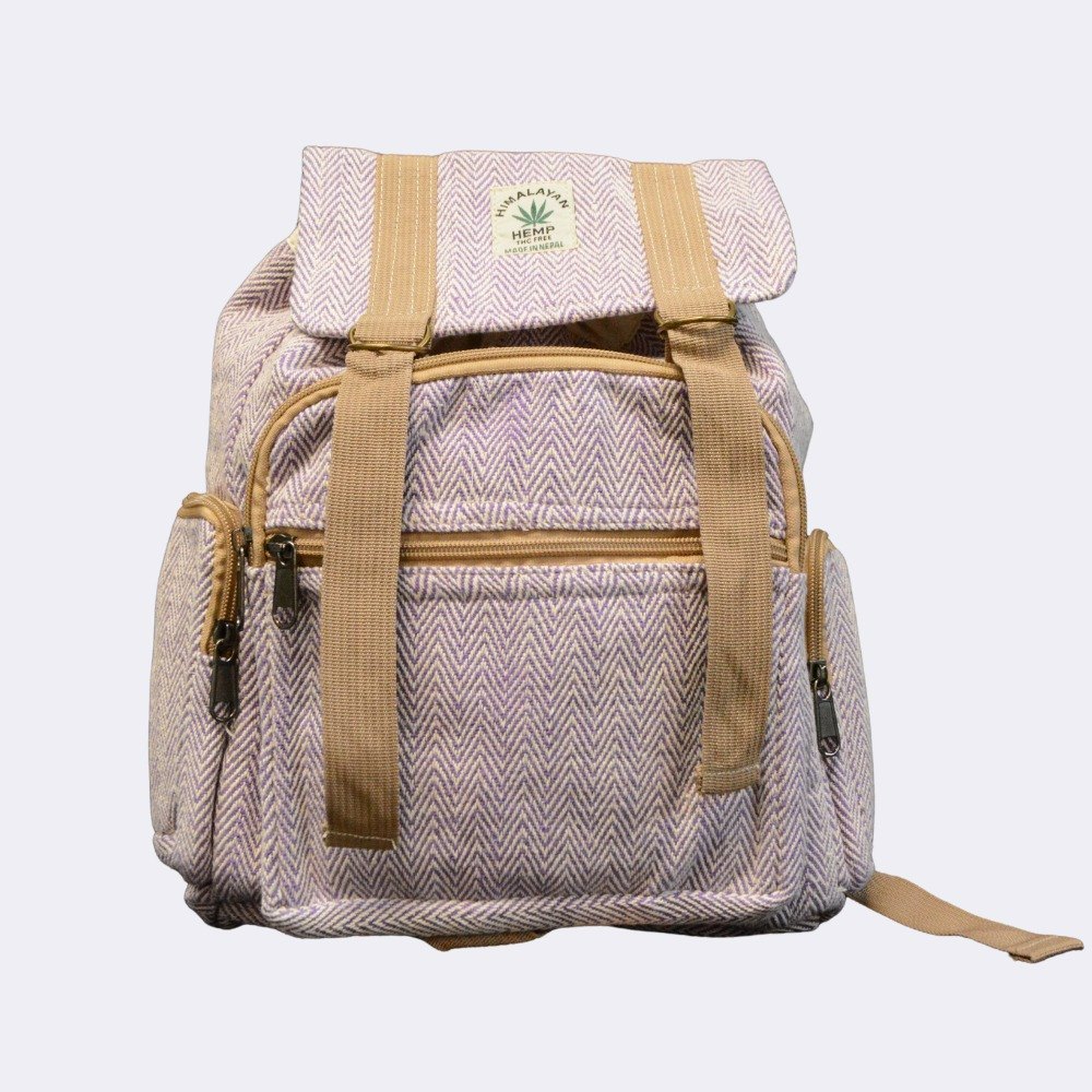 Hemp Triple Pocket Backpack