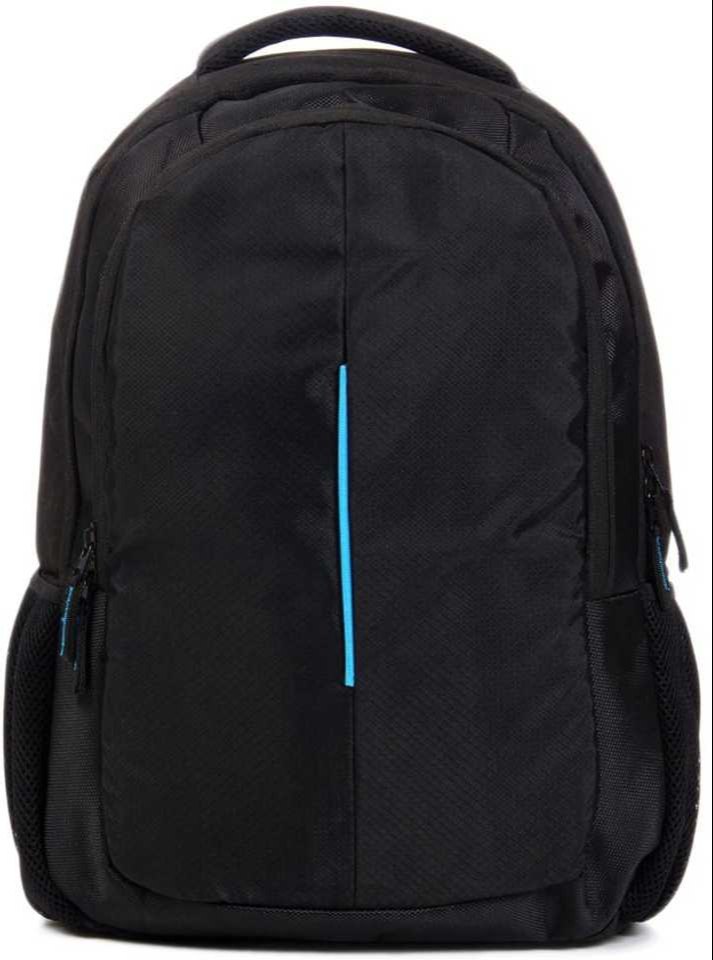 Black Polyester Laptop Bag, Capacity: 28 L